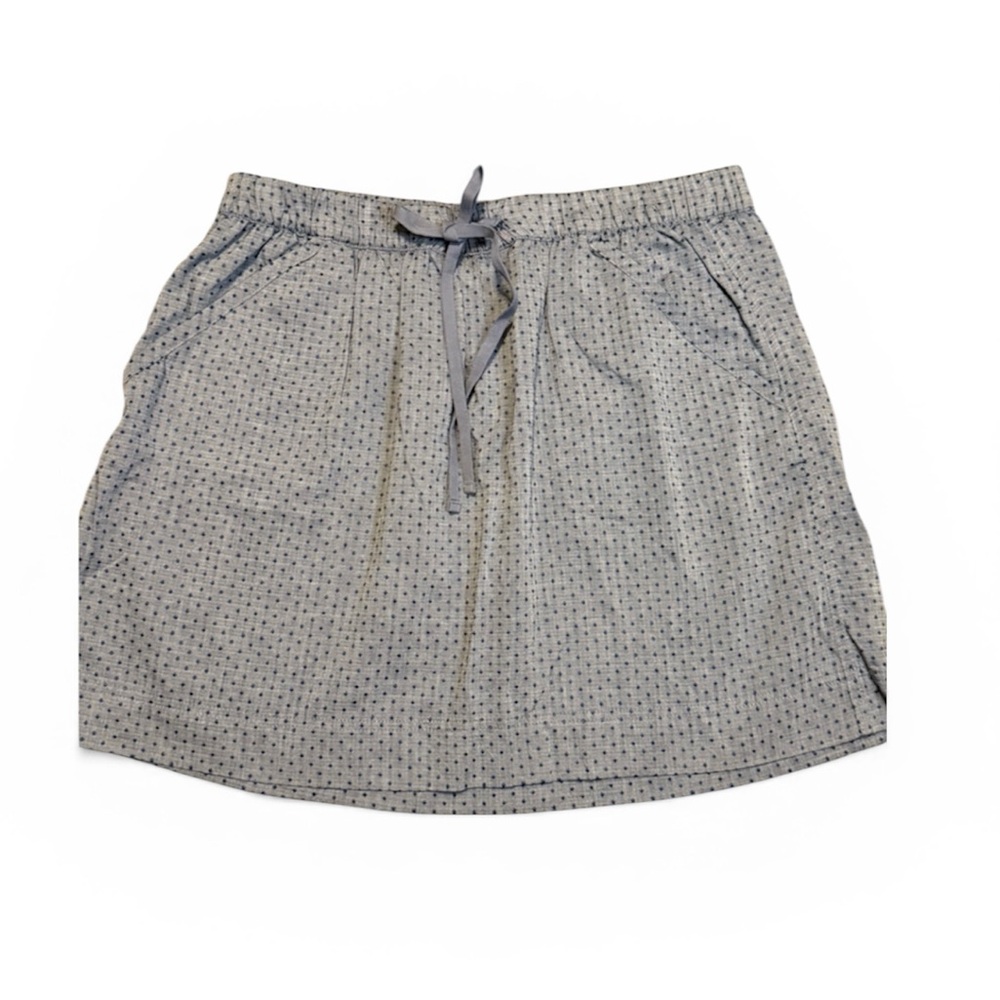 Merona Blue A-Line Skirt with Tie Front